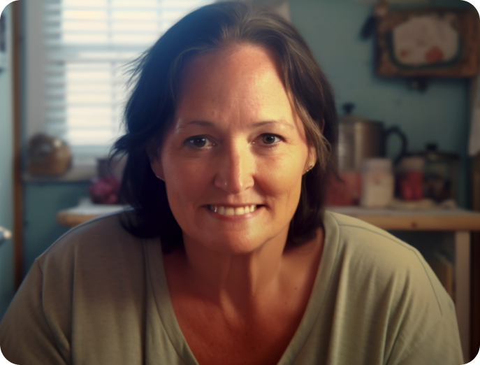 Woman smiling